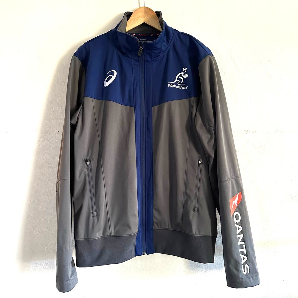 Asics Wallabies Australia Full Zip‎ Player Gear Jacket Rugby Women's Size Large
